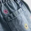 1,5-9 años | Pantalones Cortos vaqueros tipo «paperbag»