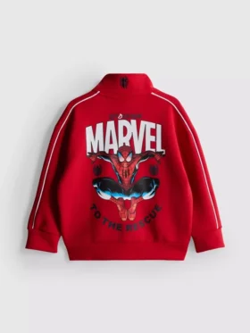 1,5-9 años | Sudadera con cremallera y cuello de embudo de Marvel Spider-Man