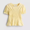 1,5-9 años | Top con peplum fruncido