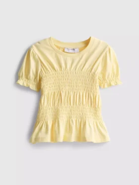 1,5-9 años | Top con peplum fruncido