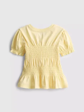 1,5-9 años | Top con peplum fruncido