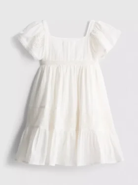 1,5-9 años | vestido con volantes y ojales