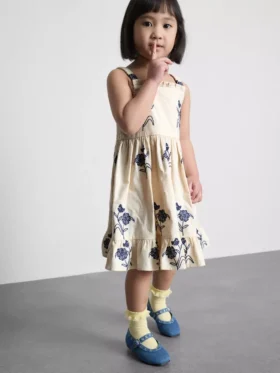 1,5-9 años | Vestido floral fruncido en capas