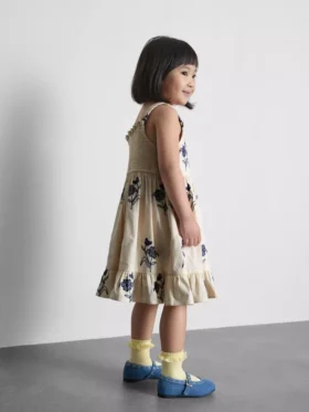 1,5-9 años | Vestido floral fruncido en capas