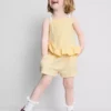 1-9 años | Conjunto de camiseta con volantes y pantalones cortos