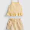 1-9 años | Conjunto de camiseta con volantes y pantalones cortos