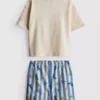1-9 años | Conjunto de camiseta estampada y Pantalones Cortos «Dolce Vita»