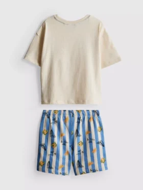 1-9 años | Conjunto de camiseta estampada y Pantalones Cortos «Dolce Vita»