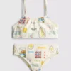 7-15 años | bikini con estampado de postal