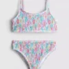 7-15 años | bikini fruncido con estampado floral
