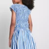 7-15 años | Blusa a rayas fruncida