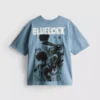 7-15 años | Camiseta azul con cierre