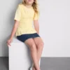 7-15 años | Camiseta con peplum fruncido