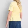 7-15 años | Camiseta con peplum fruncido