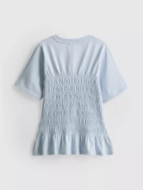 7-15 años | Camiseta con peplum fruncido