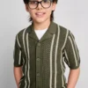 7-15 años | Camiseta de punto a rayas