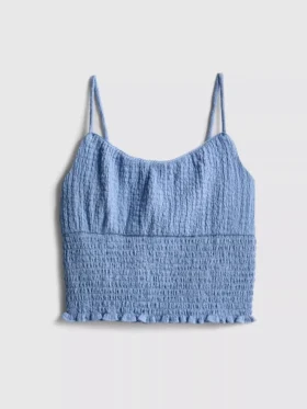 7-15 años | Camiseta sin mangas fruncida