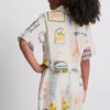 7-15 años | Conjunto de camiseta con detalle de lazo y pantalones cortos
