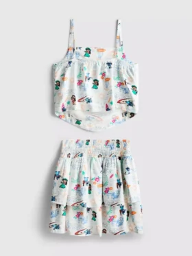 7-15 años | Conjunto de camiseta de Stitch y falda de Rara de Disney