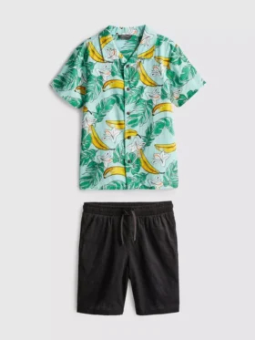 7-15 años | Conjunto de camiseta estampada y pantalones cortos