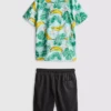 7-15 años | Conjunto de camiseta estampada y pantalones cortos