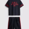 7-15 años | Conjunto de camiseta y pantalones cortos de malla deportiva