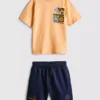 7-15 años | Conjunto de camiseta y pantalones cortos de Pokémon