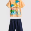 7-15 años | Conjunto de camiseta y pantalones cortos de Pokémon