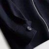 7-15 años | Conjunto de chaqueta con cremallera de jacquard y pantalones de chándal
