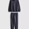 7-15 años | Conjunto de sudadera con cuello de embudo y pantalones de chándal
