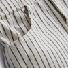 7-15 años | Conjunto de top sin mangas y pantalones cortos de denim a rayas
