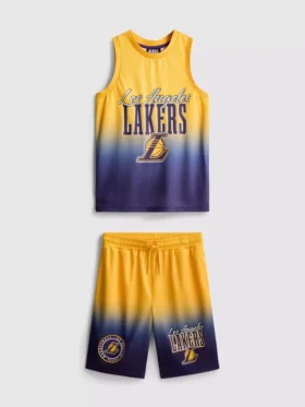 7-15 años | Conjunto deportivo de malla de los Los Angeles Lakers de la NBA