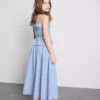 7-15 años | Falda midi de cuadros vichy