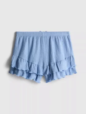 7-15 años | Pantalones Cortos con volantes arrugados