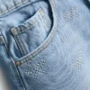 7-15 años | Pantalones Cortos vaqueros con lazo de strass