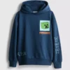 7-15 años | Sudadera con capucha de algodón con diseño de Minecraft