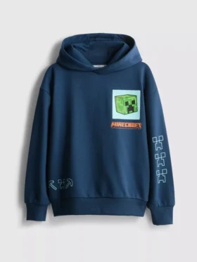 7-15 años | Sudadera con capucha de algodón con diseño de Minecraft