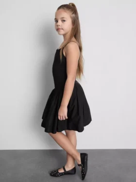 7-15 años | Vestido tipo camiseta con fruncidos