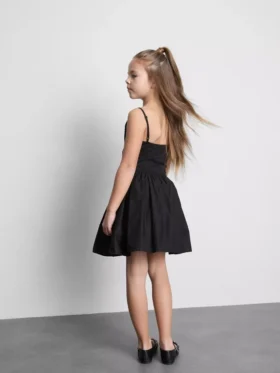 7-15 años | Vestido tipo camiseta con fruncidos
