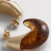 Aros de resina con forma de gota de Paula Echevarría