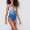 Bañador bandeau con aberturas