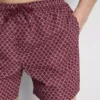 Bañador con cordón y estampado geométrico