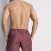 Bañador con cordón y estampado geométrico