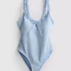 Bañador con volantes de cuadros vichy