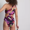Bañador estampado con aberturas
