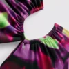 Bañador estampado con aberturas