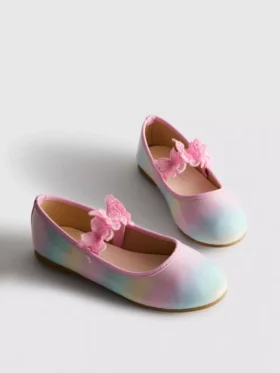 Bailarinas con aplique de mariposa