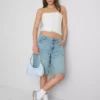 Bandeau de encaje de mezcla de algodón