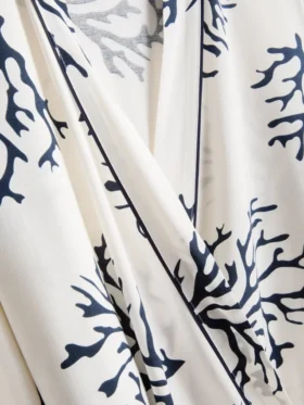 Bata midi estampada