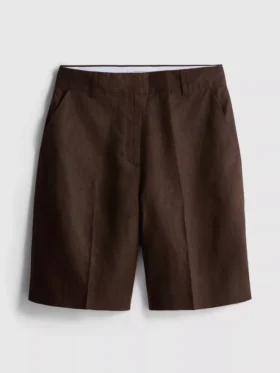 Bermudas plisadas de lino «The Edit»